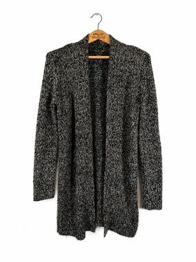 Apt 9 Duster Cardigan Chunky Long Sweater Size L Gray Cozy Fall Layers Comfy